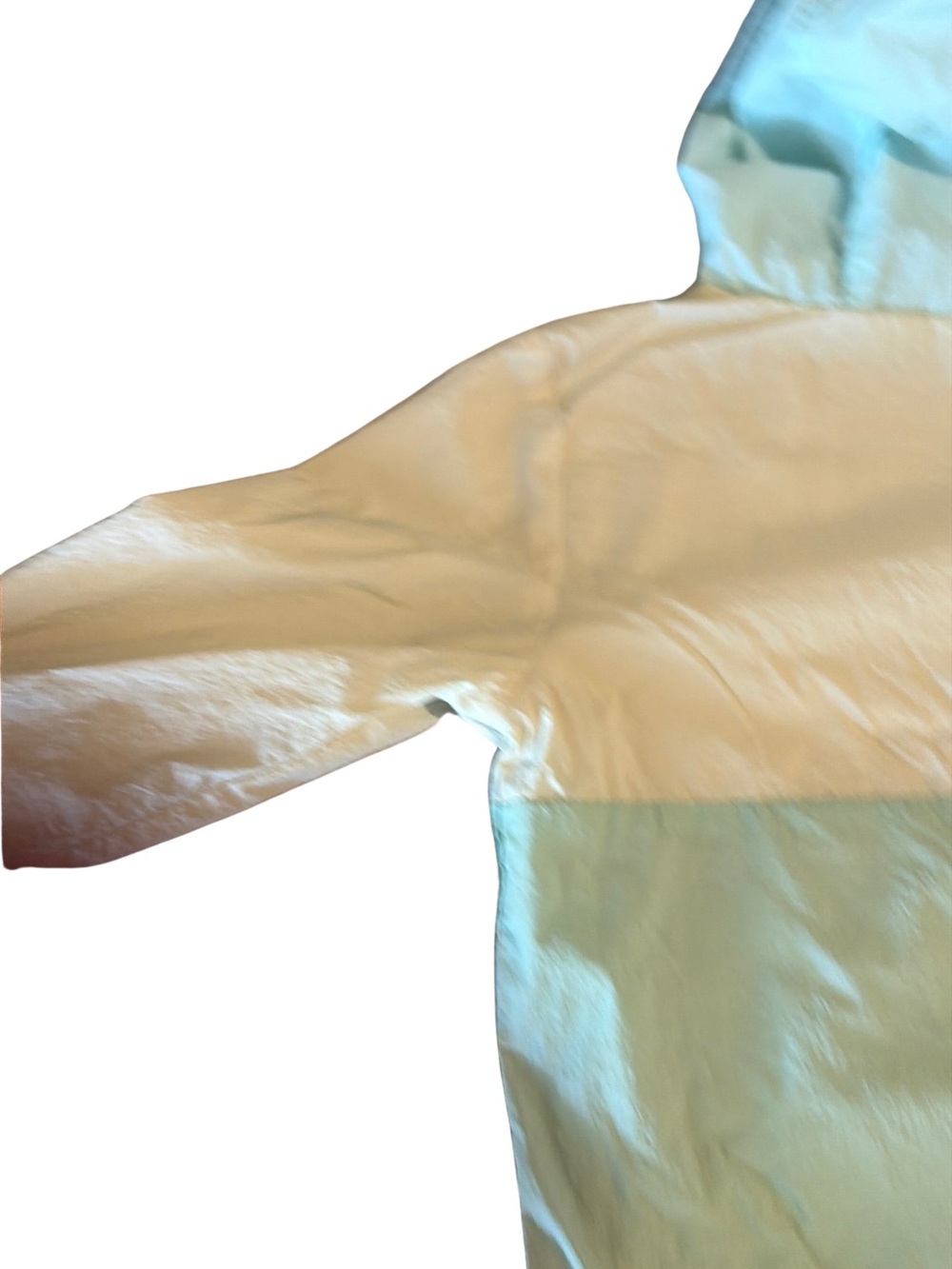 (5 for $10) | Cat & Jack Light Aqua and Cream Pullover Windbreaker Hoodie - Picture 5 of 7